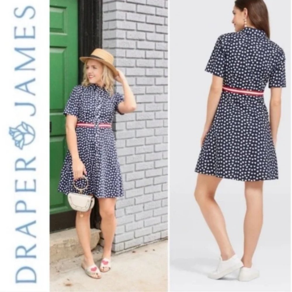 Draper James Heart Fit and Flare Field Dress